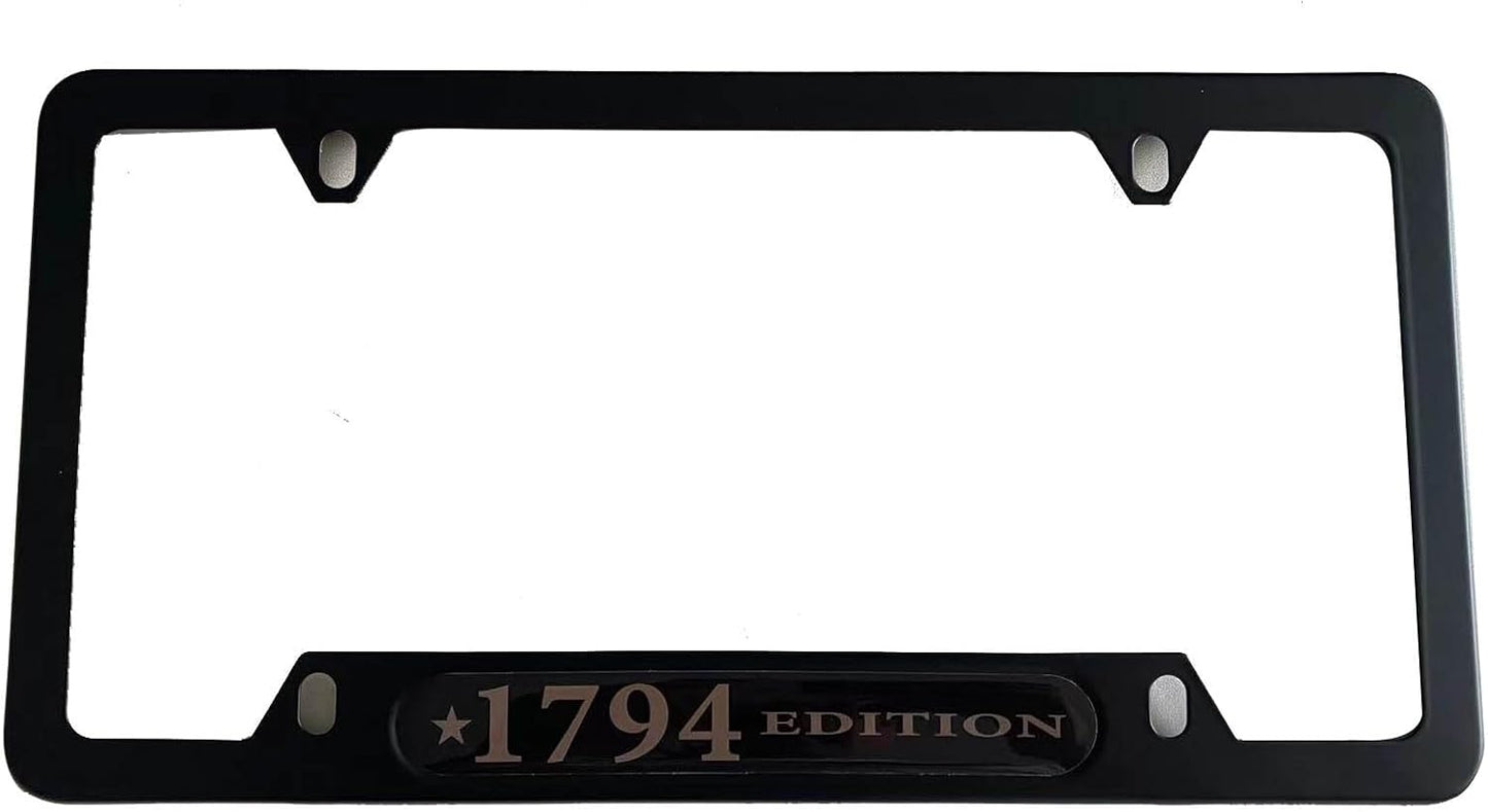 Black 1794 Edition License Plate Frame Cover Holder ForToyota Tundra Truck Car Accessories