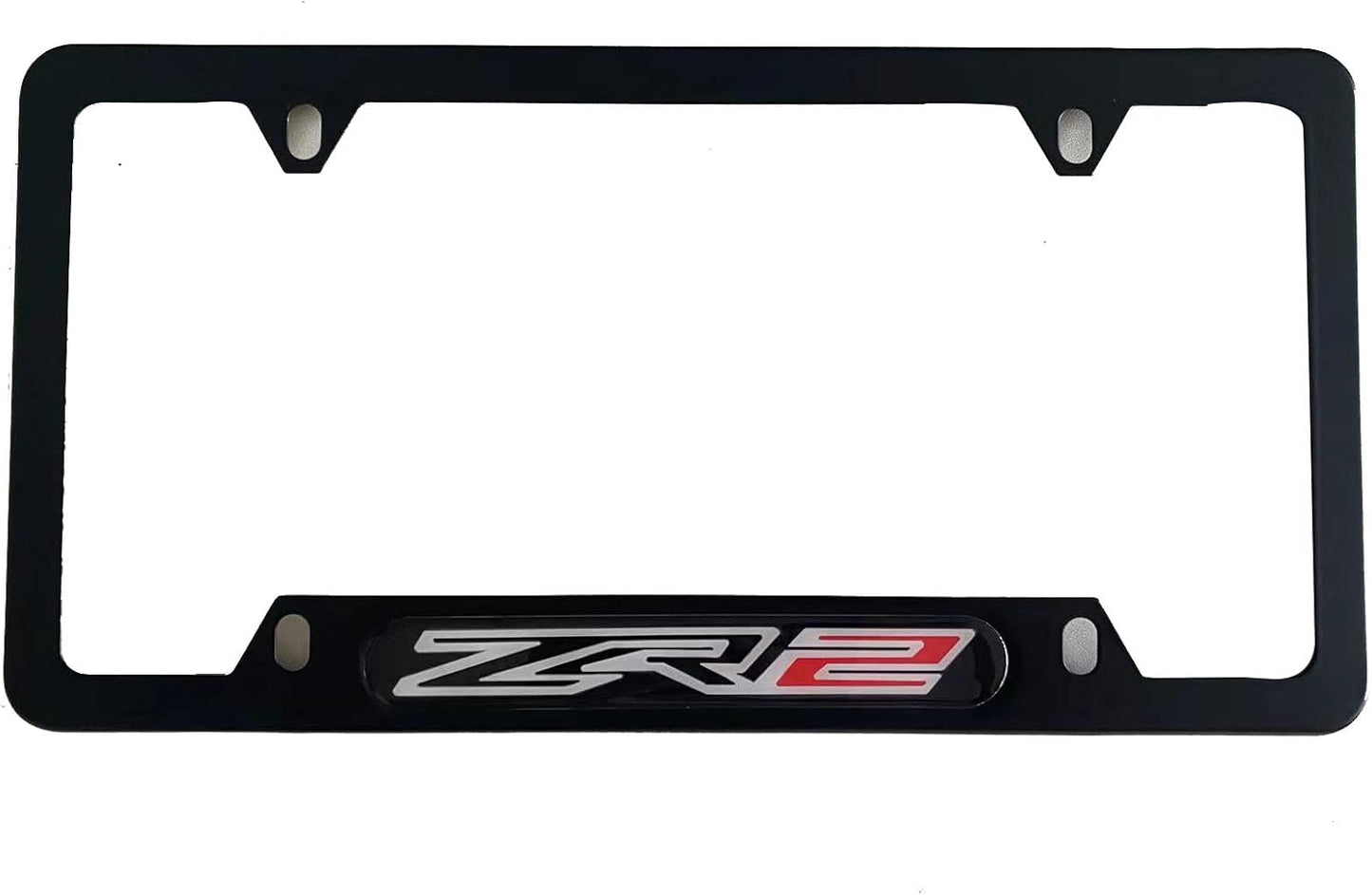 ZR2 License Plate Frame Cover Holder ForChevy ZR2, Black, Truck Car Accessories