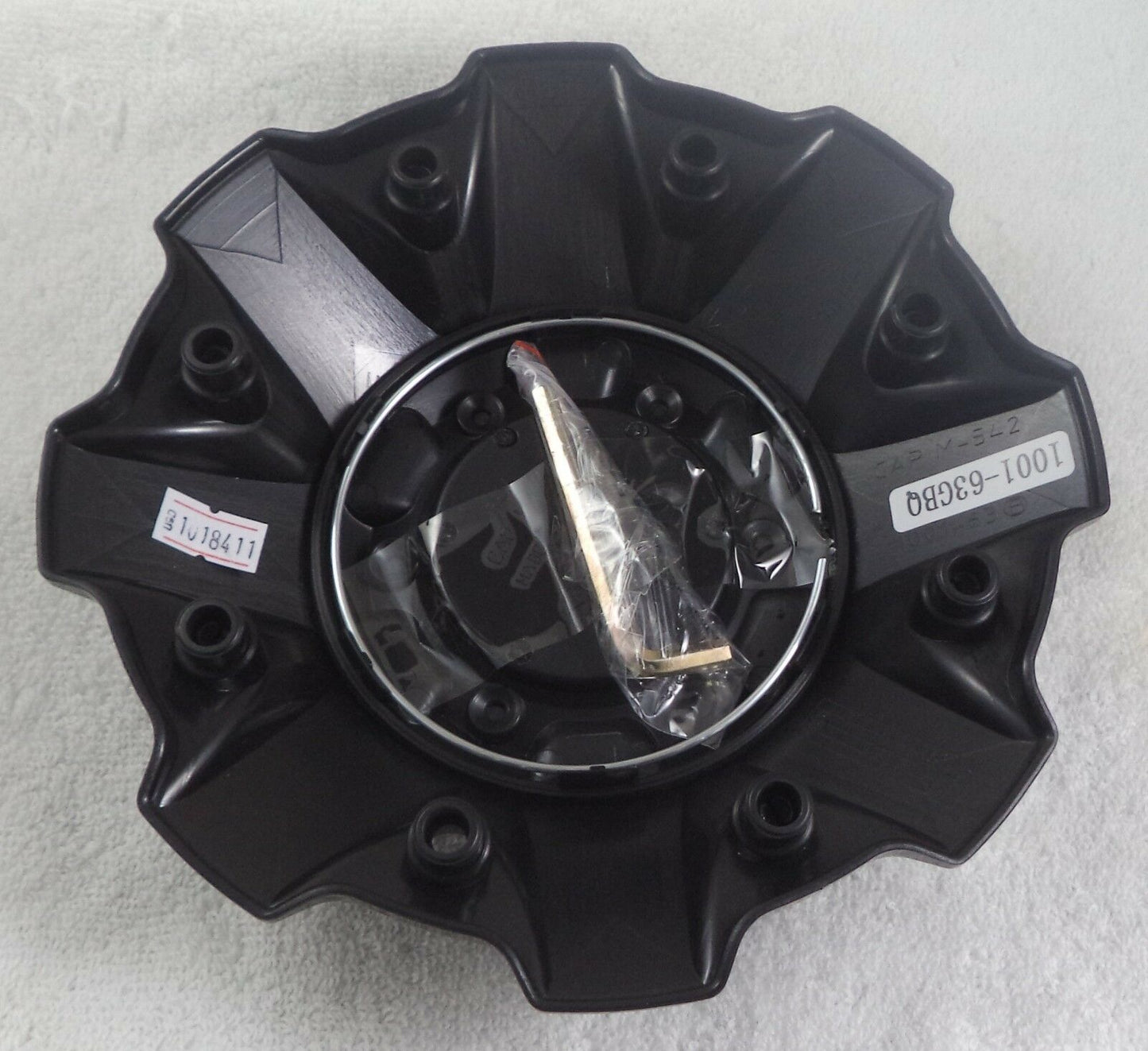 Fuel Offroad Wheels Gloss Black / Red Logo Wheel Center Cap # 1001-63GBQ M-447 5-6 LUG (1 CAP)