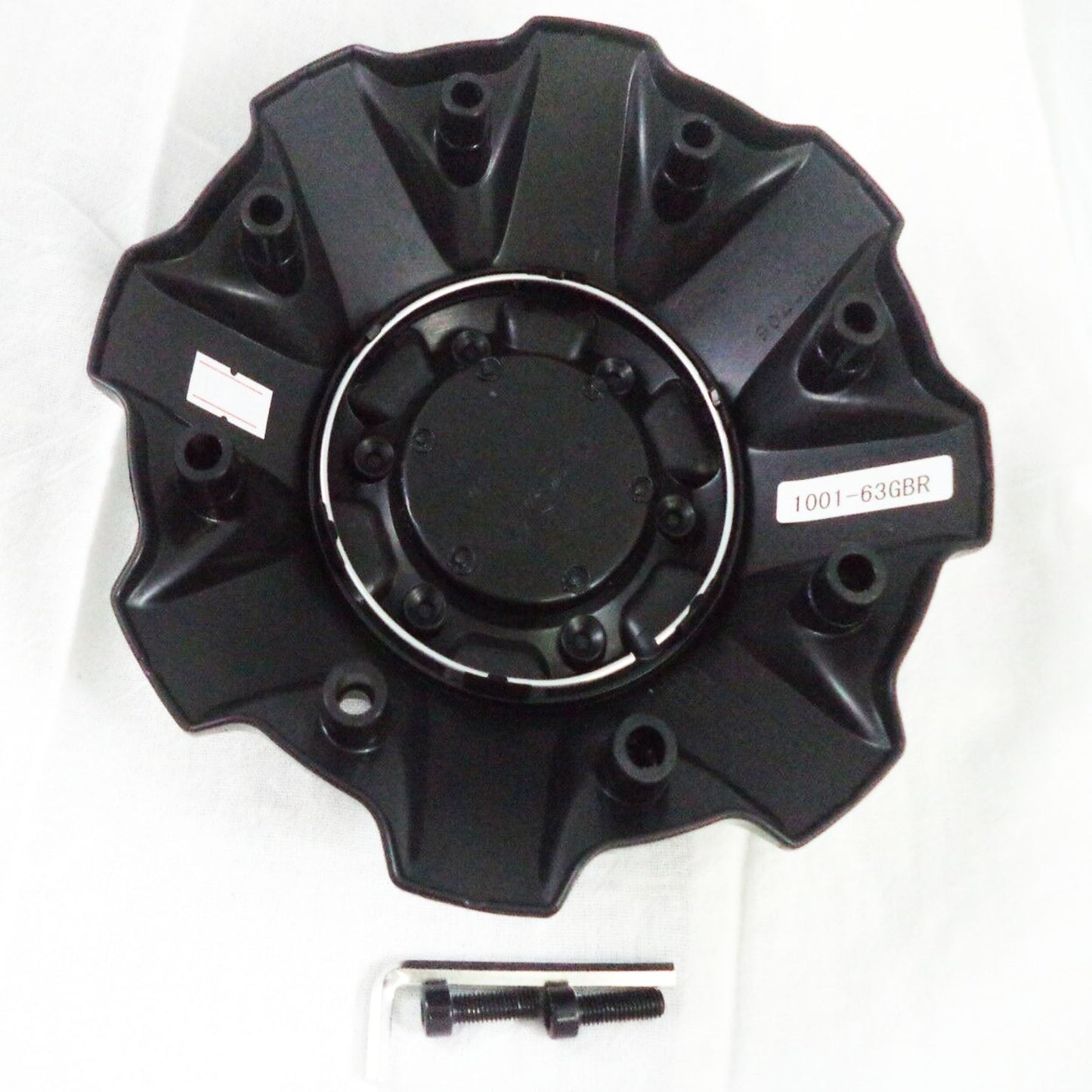 Fuel Wheels Gloss Black / Black Rivets Wheel Center Cap #1001-63GBR M-447 5-6 LUG (4 CAPS)
