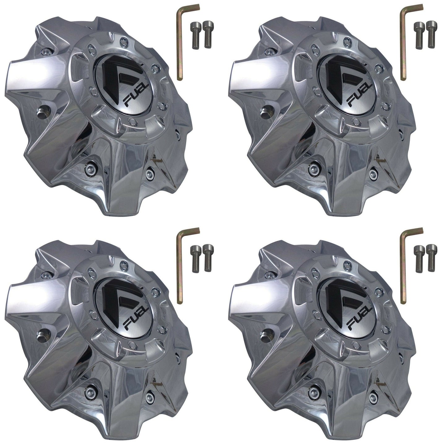 Fuel Offroad Wheels Chrome Custom Wheel Center Cap Caps # 1001-79 (4 CAPS)