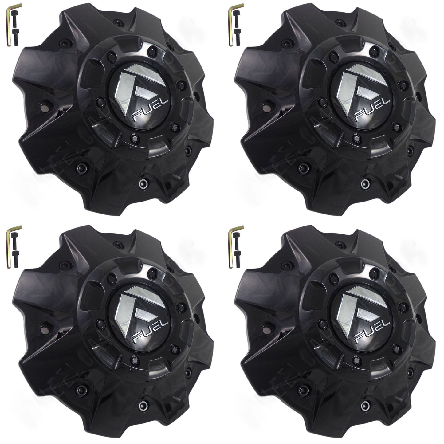 Fuel Offroad Wheels Gloss Black Custom Wheel Center Cap Caps # 1001-79GBR (4 CAP)
