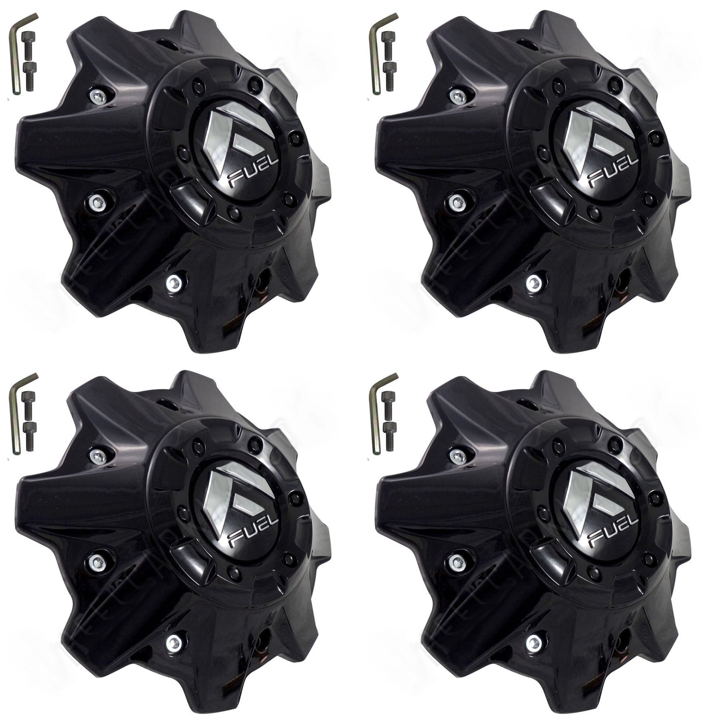 Fuel Offroad Wheels Gloss Black Custom Center Cap Caps # 1001-83GB (4 CAP) NEW!