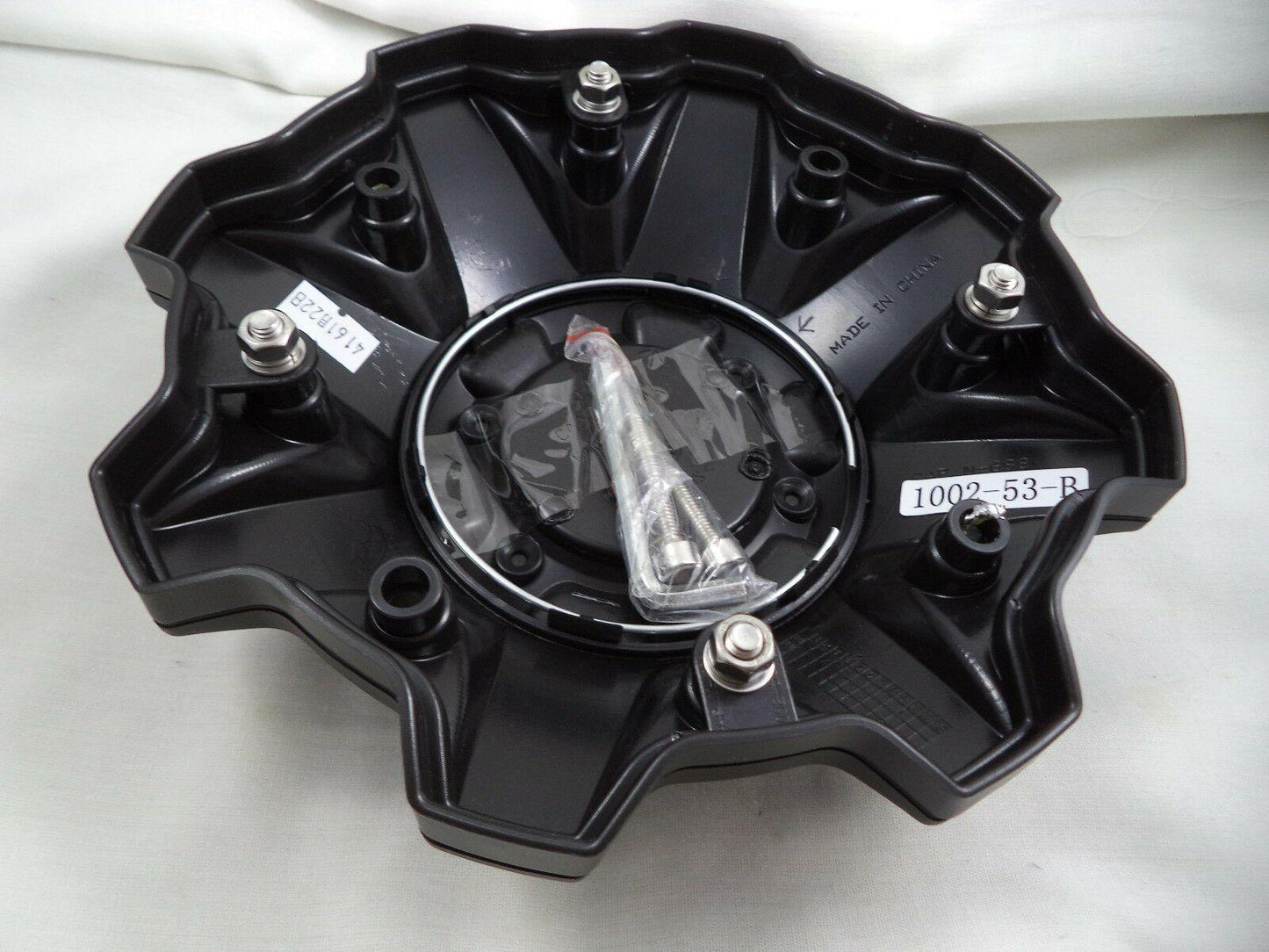 Fuel Offroad Wheel Flat Black 8-Lug Center Cap Caps 1002-53B (4 CAPS) NEW