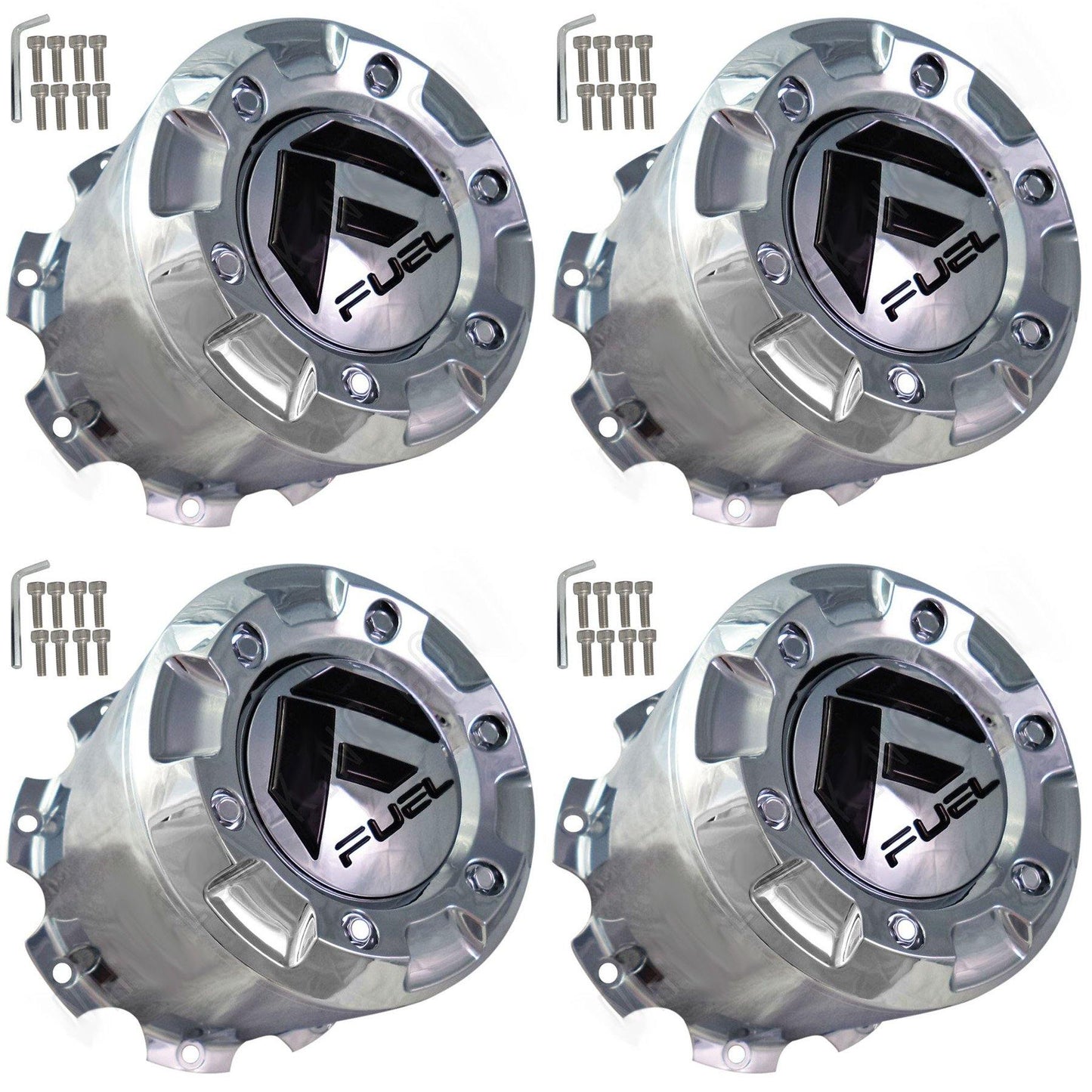 FUEL Offroad Wheels Chrome Custom Wheel Center Cap Caps # 1003-28 (4 CAPS) NEW