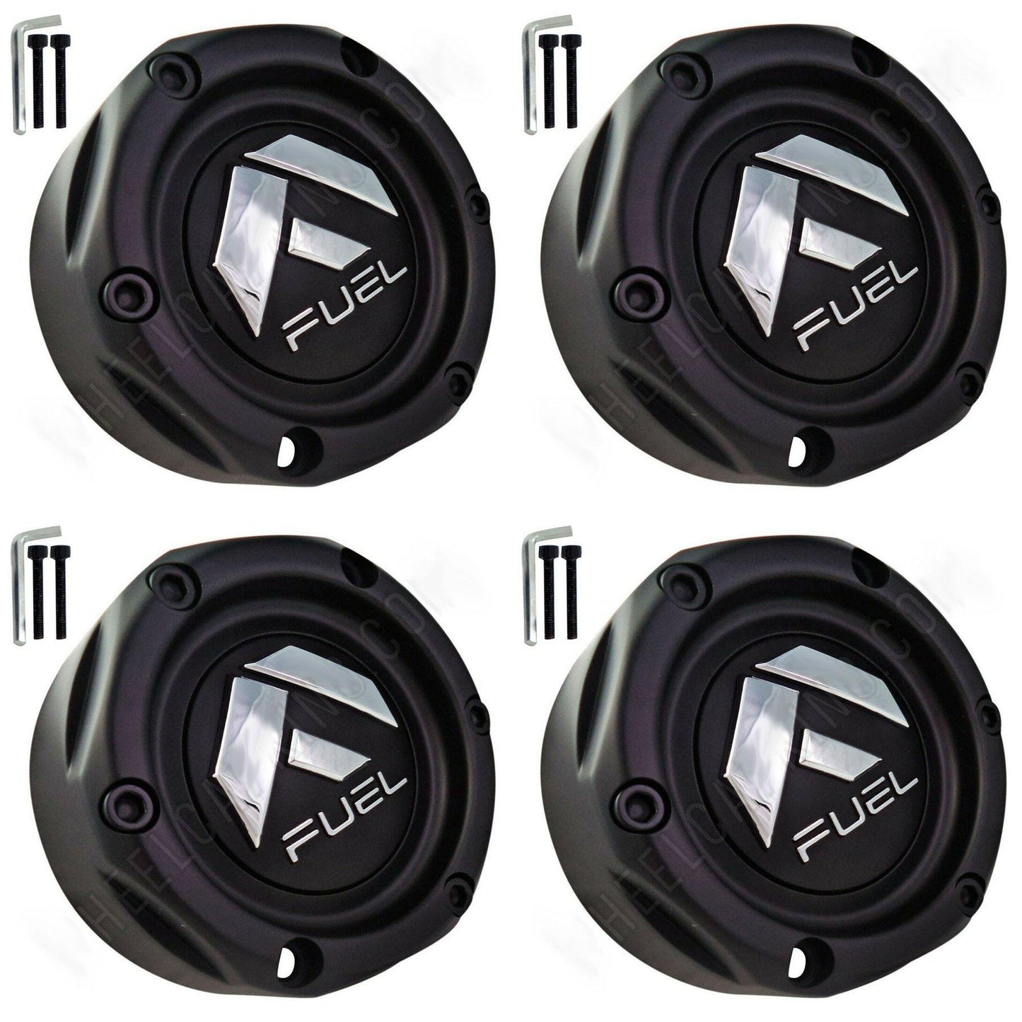 Fuel Offroad Wheels Flat Black Custom Wheel Center Cap Caps # 1003-42MB (4 CAPS)