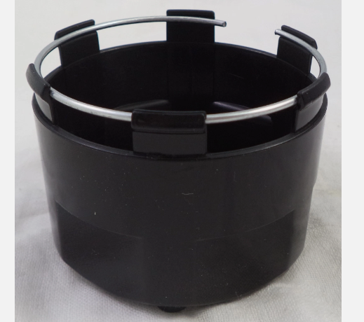 Back mounting view of Fuel 1003-47GB wheel center cap