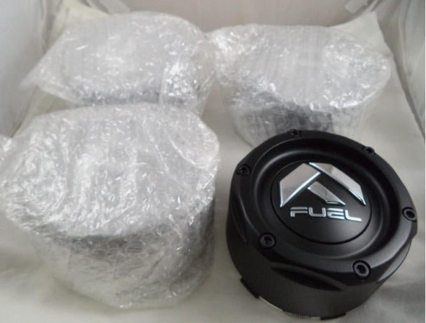 FUEL 1003-49MB Gloss Black Wheel Center Caps – Set of 4