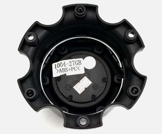 Fuel Gloss Black Wheel Center Cap 6 Lug Fuel Forge 1004-27 SS029 1004-27GB 65.5