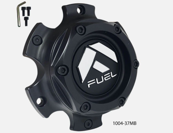 Fuel 1004-35 / 1004-36 / 1004-37MB Matte Black Center Cap with Bolts – 1 Pc