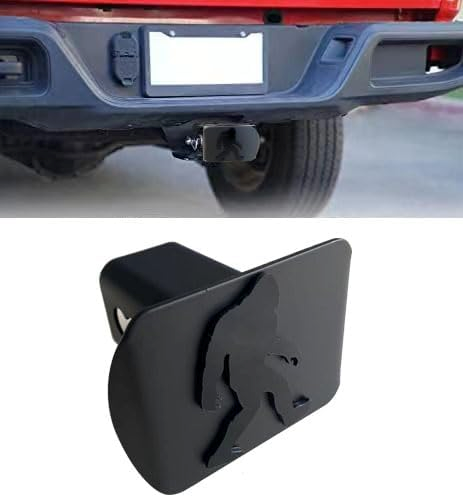 Custom 3D Metal Trailer Hitch Cover for 2'' Towing Rear Receiver Plug Cover Sasquatch BigFoot ALPHA Emblem Cool Cars SUV Pickup Trucks Heavy Duty
