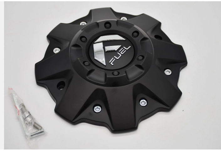 Fuel 1001-79B Matte Black 7-15/16-Inch Bolt-On Center Caps – Set of 4
