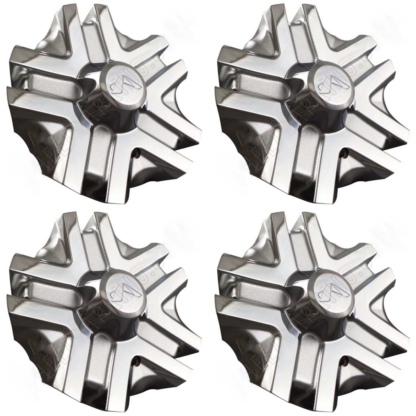 Alba Wheels Chrome Custom Wheel Center Cap # 582L224 (4 CAPS)