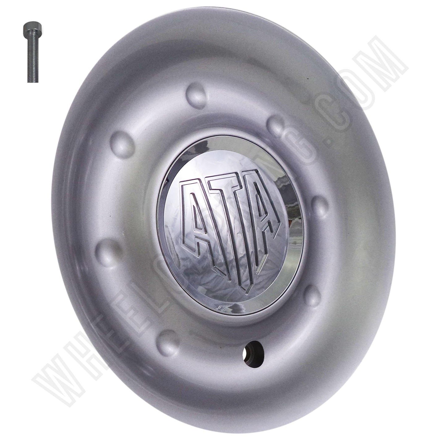 ATA Wheels Silver Custom Wheel Center Caps # H-40 (1 CAP)