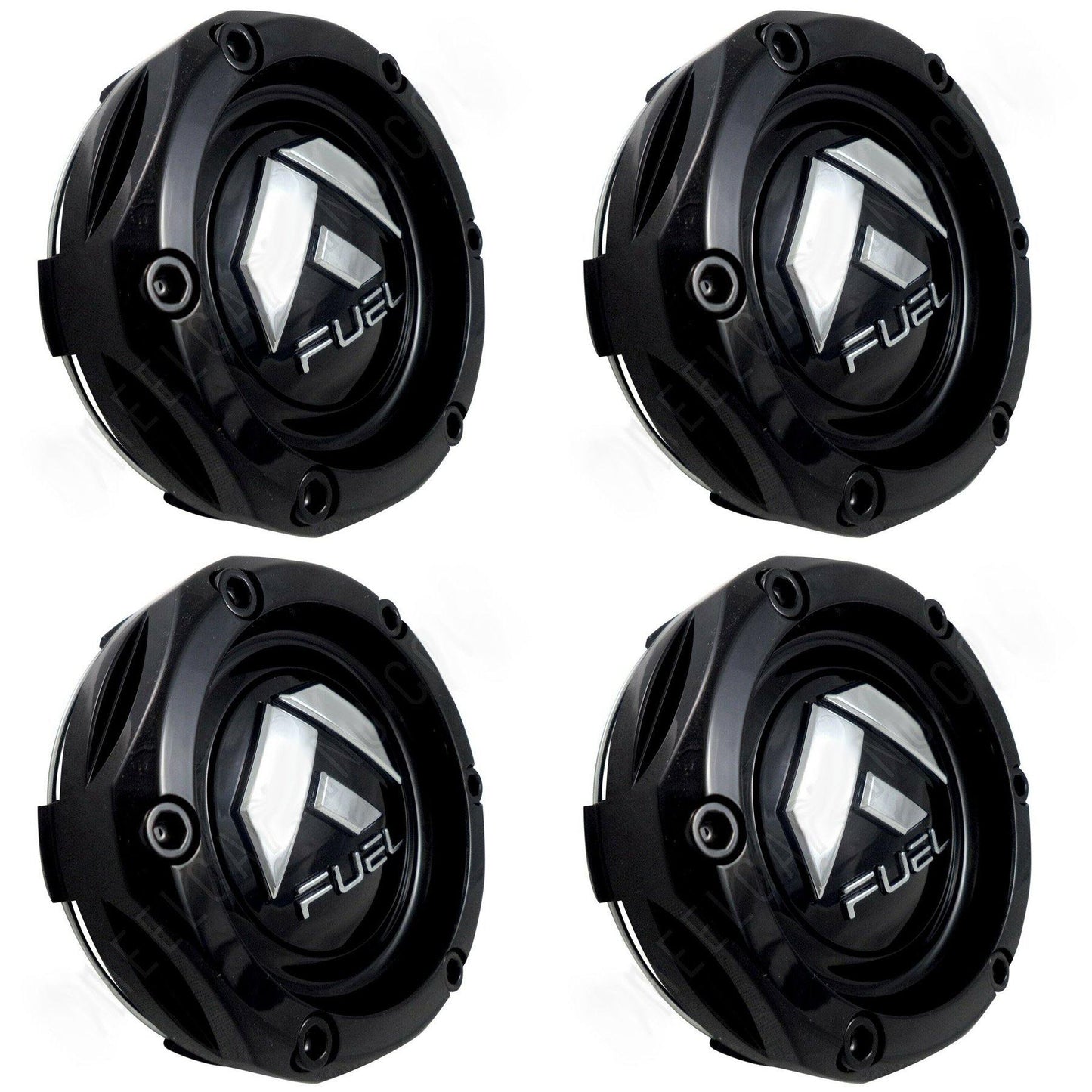 Fuel Offroad Wheels Gloss Black Custom Wheel Center Cap # 1003-46GB (4 CAPS) NEW!