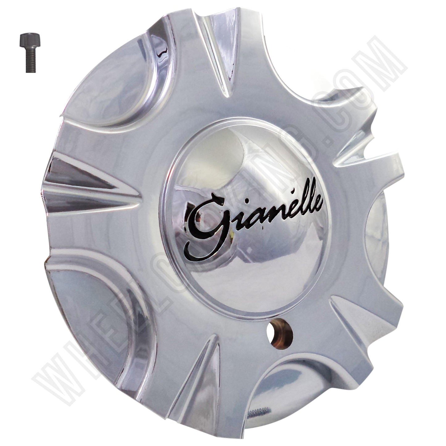 Gianelle Wheels Chrome Custom Wheel Center Cap # A203 (4 CAPS)