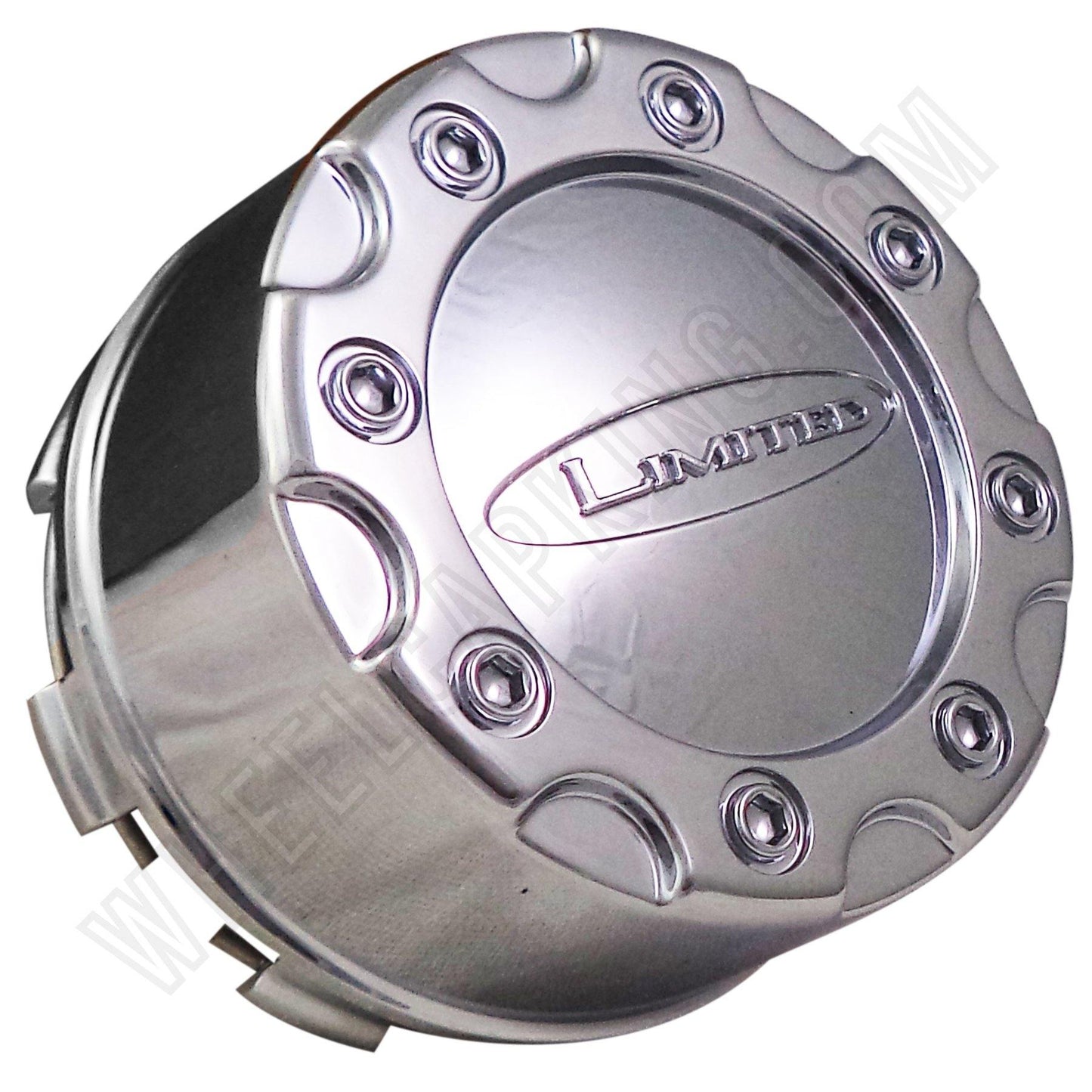 Limited Alloy Wheels Chrome Custom Wheel Center Caps # L-053-5H-CAP (4 CAPS)