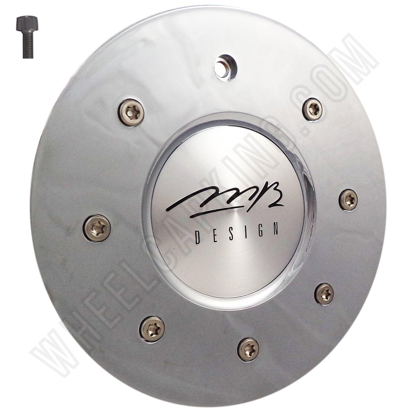 MB Motorsports Wheels Chrome Custom Wheel Center Caps # BC-336 (4 CAPS)