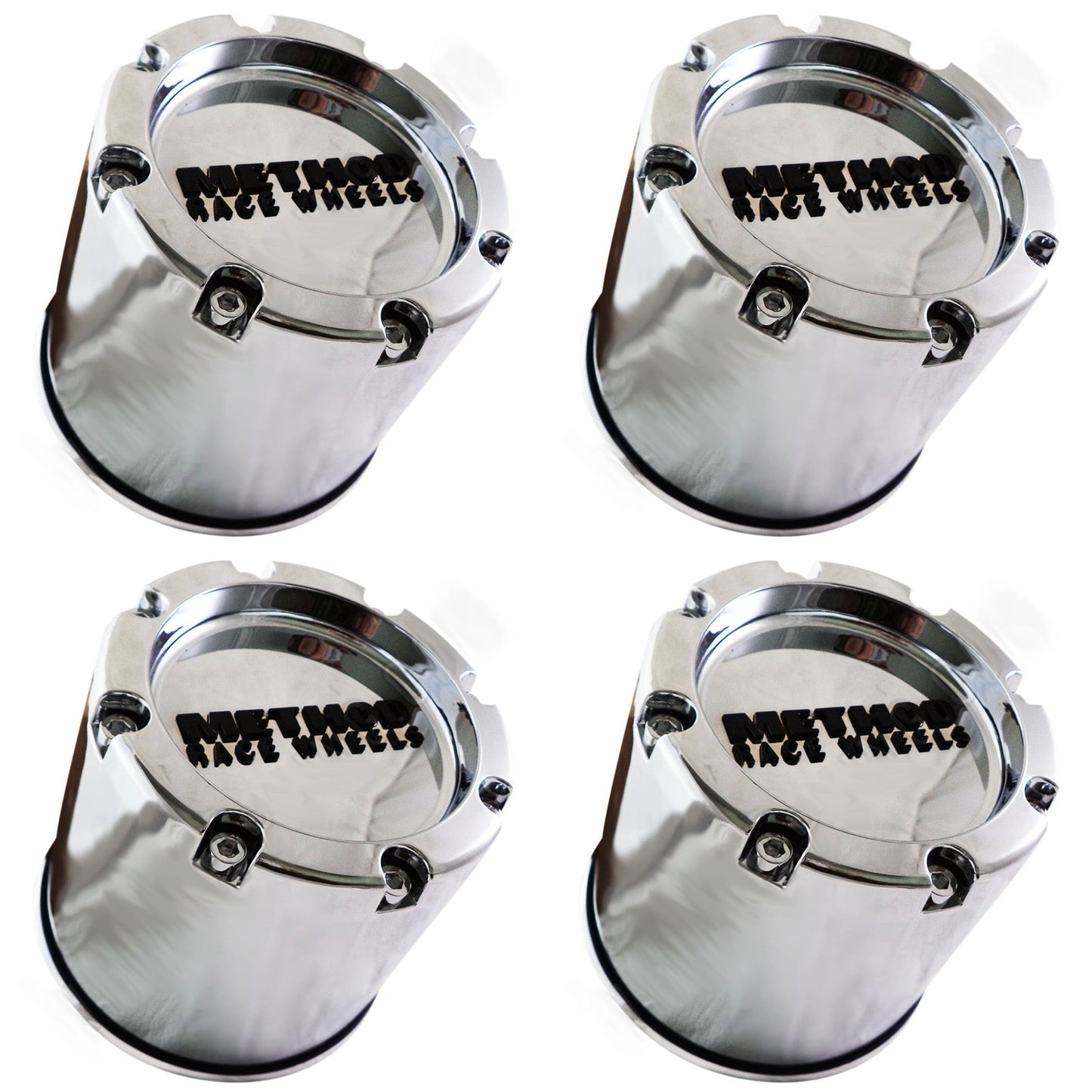 Method Chrome Wheel Center Caps Fits 8 LUG Wheel # 1524B140-ZL (4 CAPS)