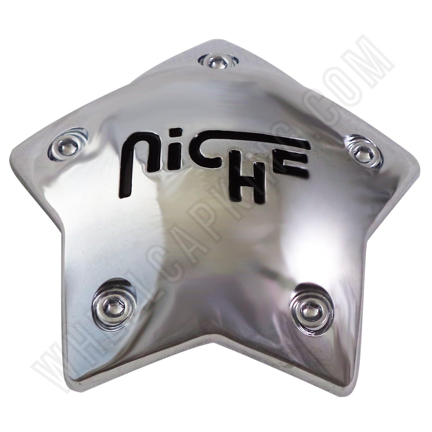 Niche Thrust Wheels Chrome Custom Wheel Center Cap # 7550-35 (4 CAPS)