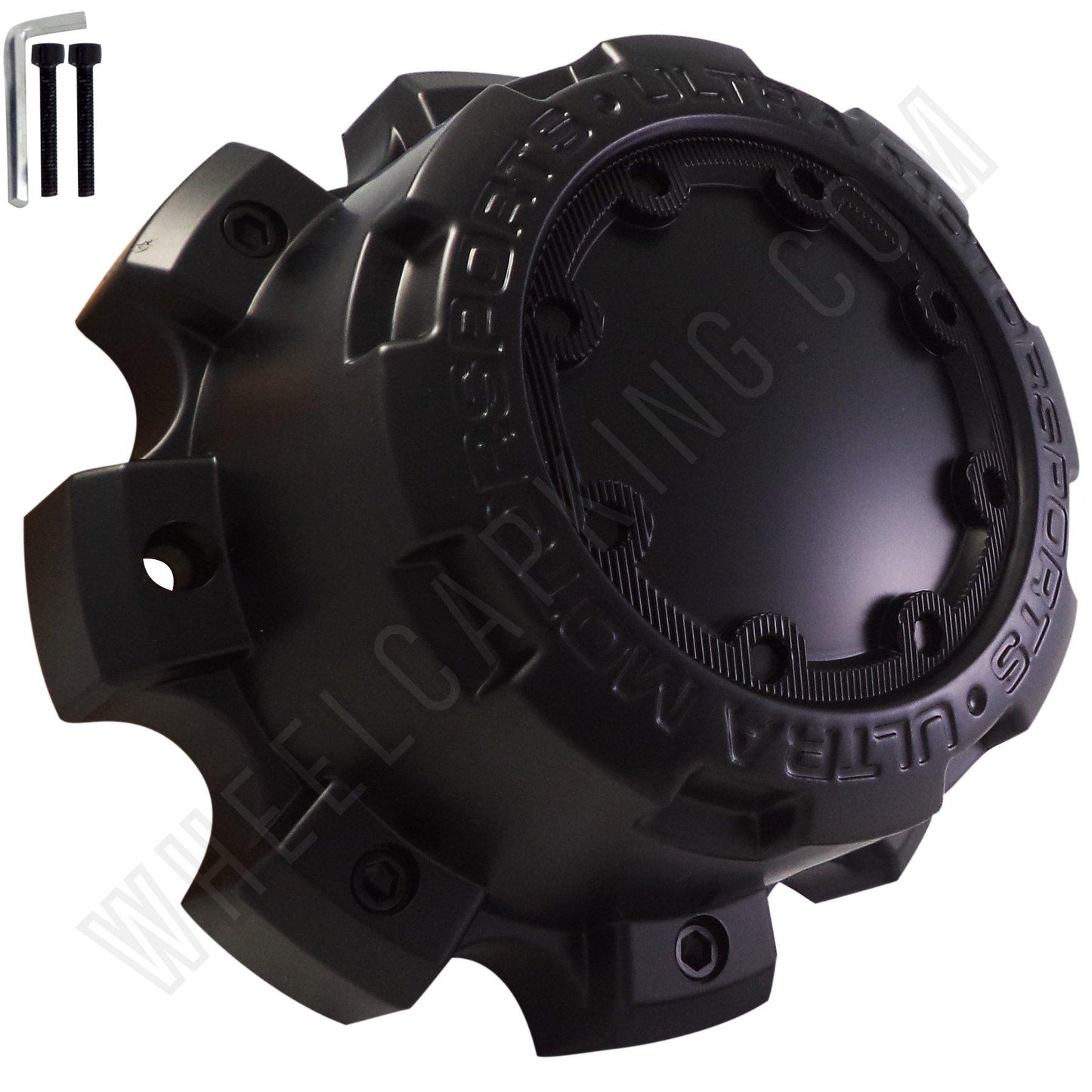 Ultra Wheels Flat Black Custom Wheel Center Caps # 89-9880 (1 CAP)
