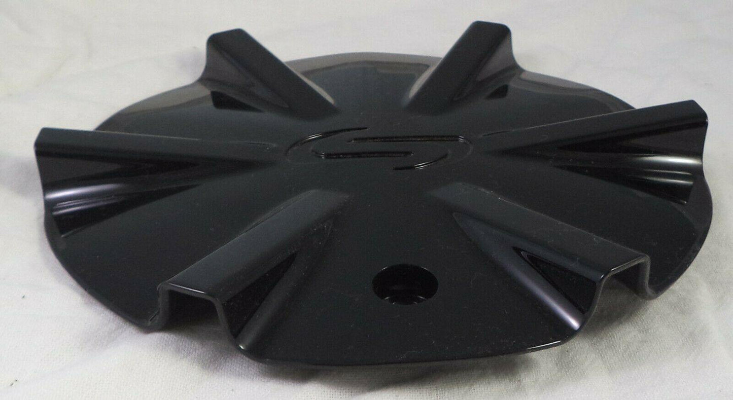 Strada Wheels Gloss Black Custom Wheel Center Cap Caps # S07 / 6462295F-2 (1 CAP)