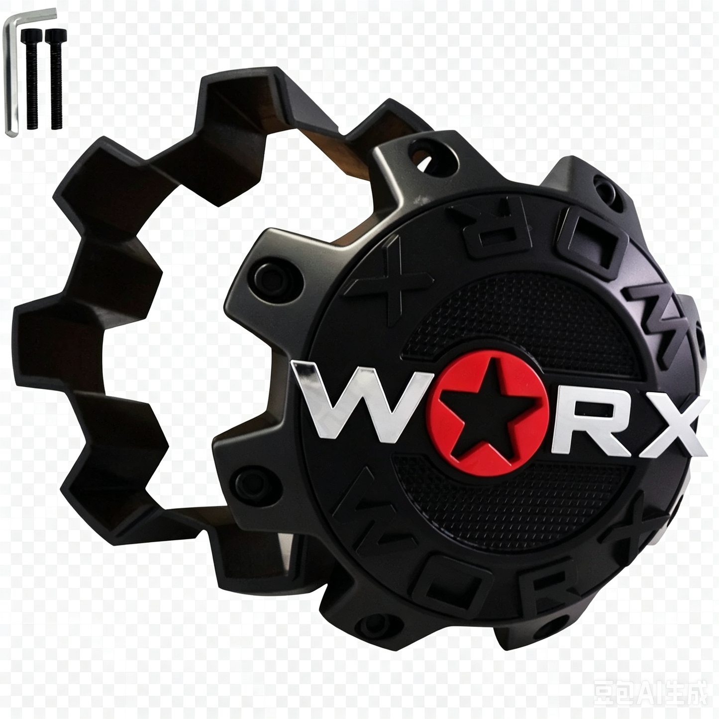 WORX WRX-8808LSB piano black center cap with retaining ring