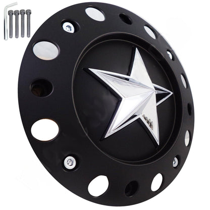 KMC XD 775 ROCKSTARR Alloy Wheels Flat Black Custom Wheel Center Cap # 1000775B (1 CAP) TALL