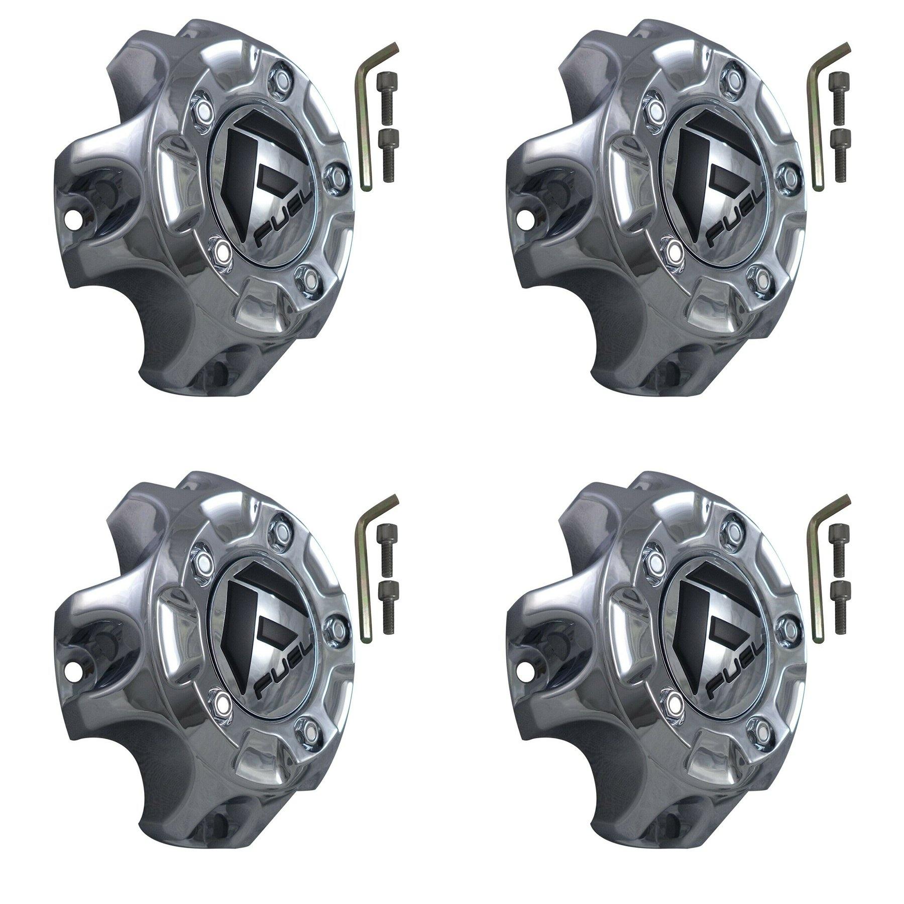 Fuel Offroad Wheels Chrome Custom Wheel Center Cap # 1001-57 / M-454 (4 CAPS)