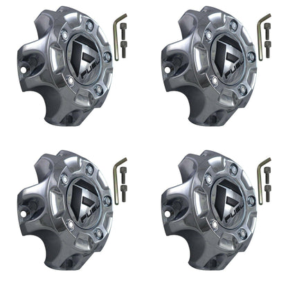 Fuel Offroad Wheels Chrome Custom Wheel Center Cap # 1001-57 / M-454 (4 CAPS)