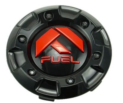 Fuel 1001-58 gloss black and red 4.25-inch insert wheel center cap