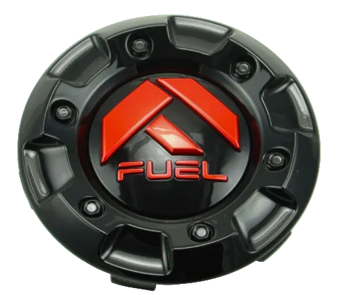 Fuel 1001-58 gloss black and red 4.25-inch insert wheel center cap