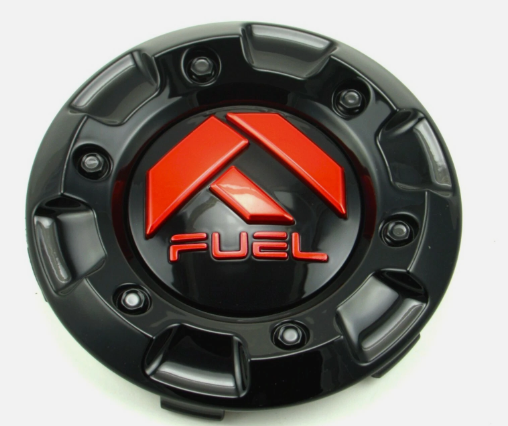 NEW Fuel Off-Road Gloss Black Red Wheel Center Cap 4.25" Insert 1001-58 6 Lug 1Pc