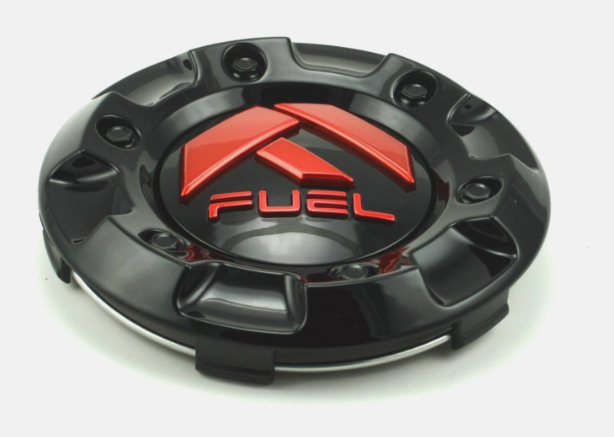 NEW Fuel Off-Road Gloss Black Red Wheel Center Cap 4.25" Insert 1001-58 6 Lug 1Pc