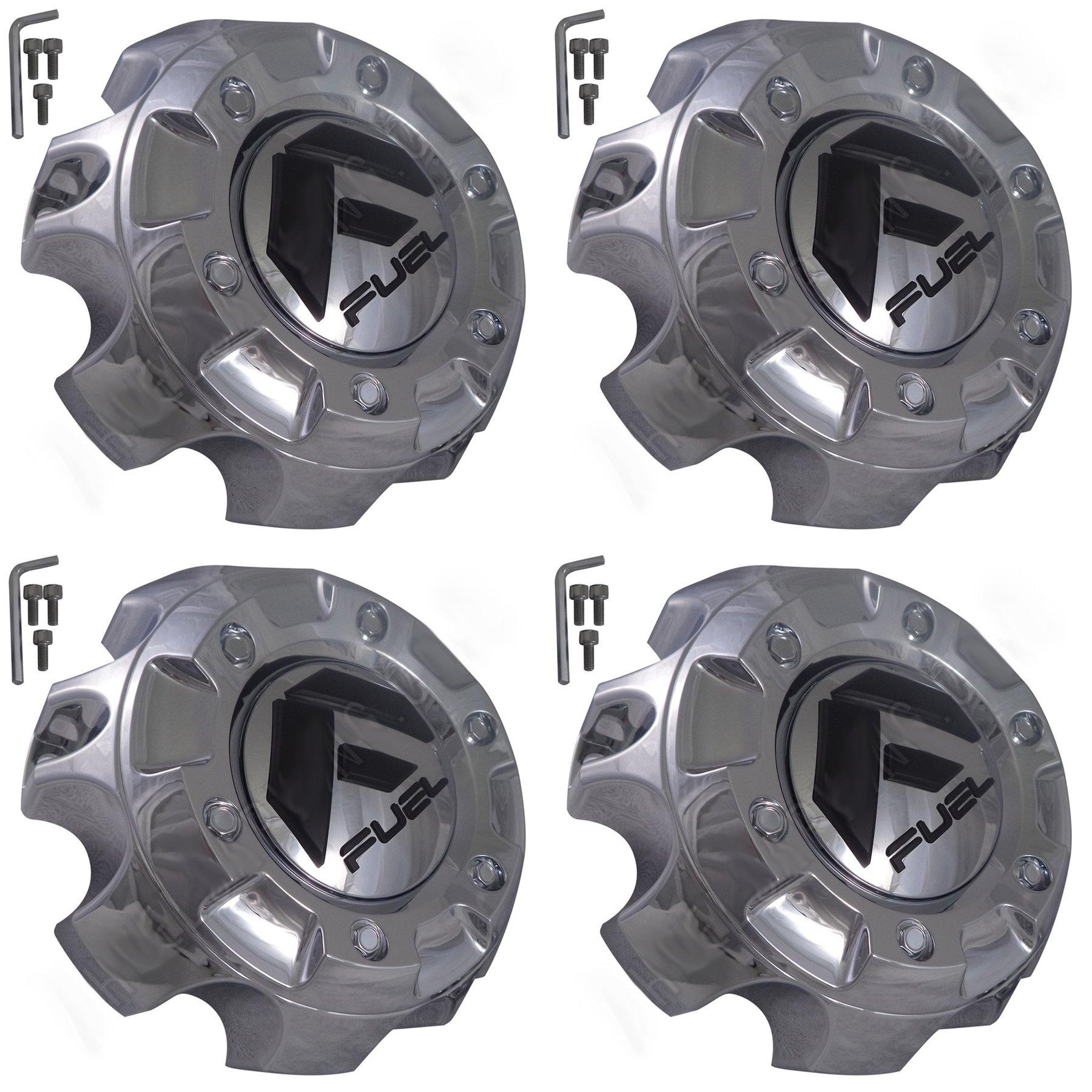 Fuel Offroad Wheels Chrome Custom Wheel Center Cap # 1001-56 / M-452 (4 CAPS)