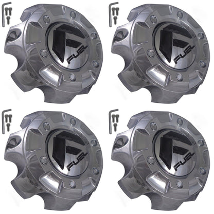 Fuel Offroad Wheels Chrome Custom Wheel Center Cap # 1001-56 / M-452 (4 CAPS)