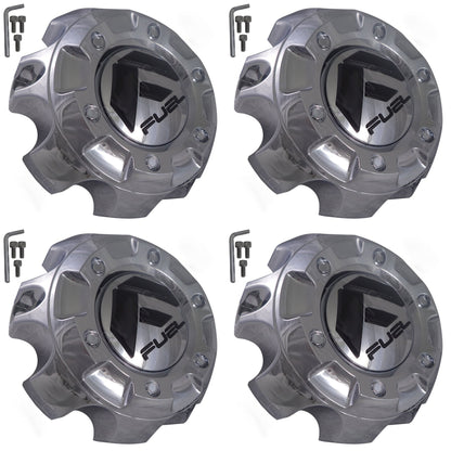 Fuel Offroad Wheels Chrome Custom Wheel Center Cap # 1001-59 / M-444 (4 CAPS)