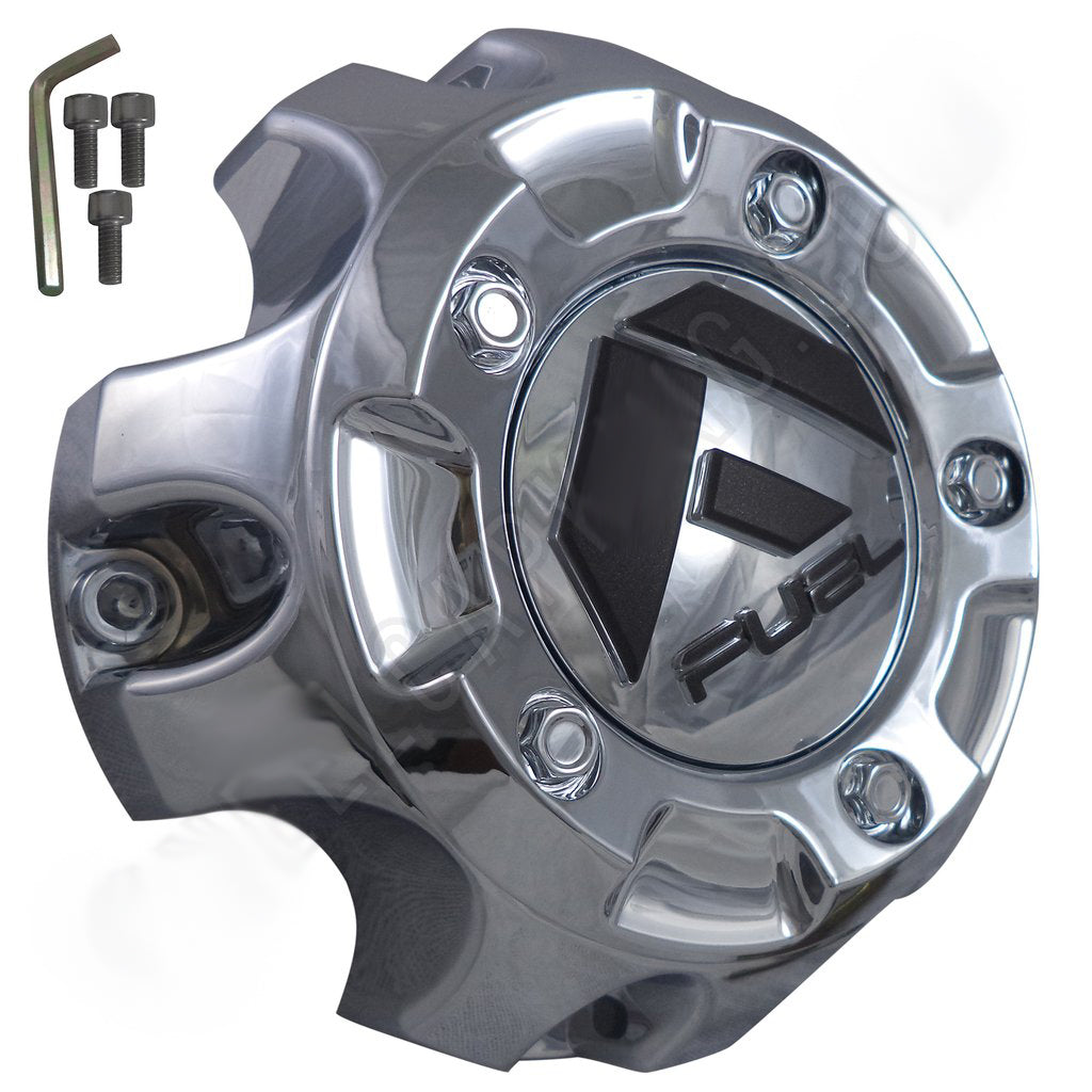 Fuel Offroad Wheels Chrome Custom Wheel Center Cap # 1001-61 / M-453 (4 CAPS)
