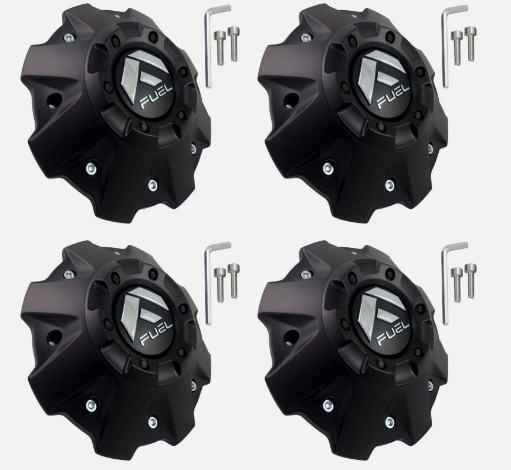 4Pcs Fuel Wheel Center Cap | Premium Replacement for Fuel Wheels | Matte Black 1001-63MB
