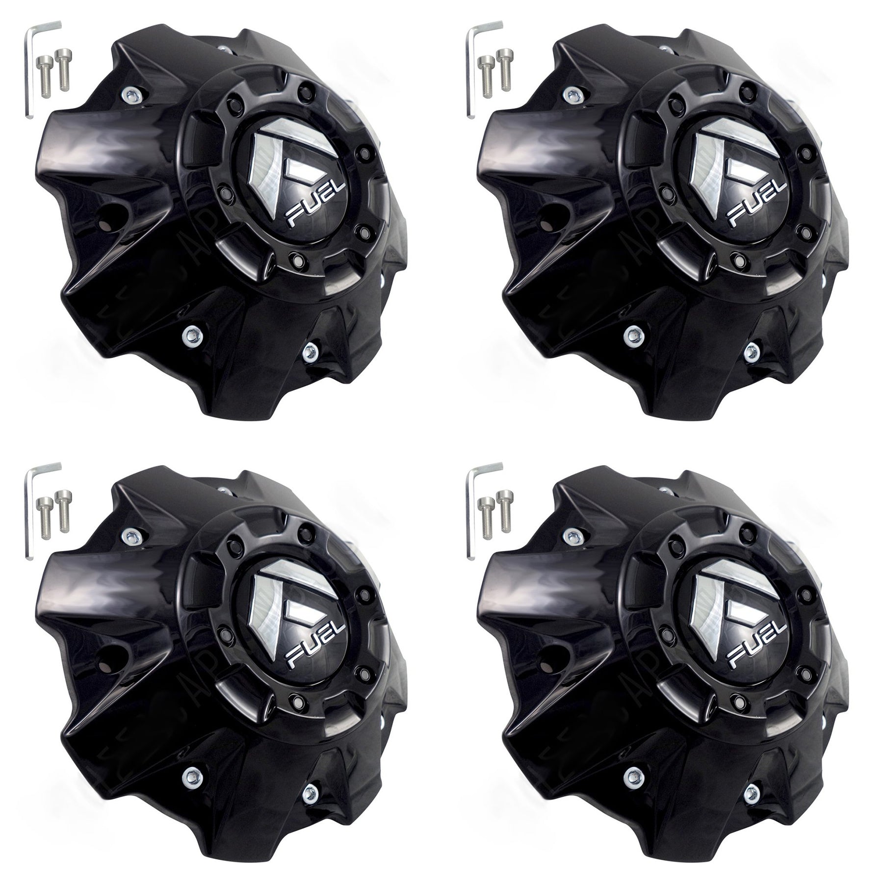 Fuel Offroad Wheels Gloss Black Wheel Center Cap #1001-63GB M-447 5-6 LUG (4 CAPS)