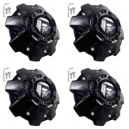Fuel Offroad Wheels Gloss Black Wheel Center Cap #1001-63GB M-447 5-6 LUG (4 CAPS)