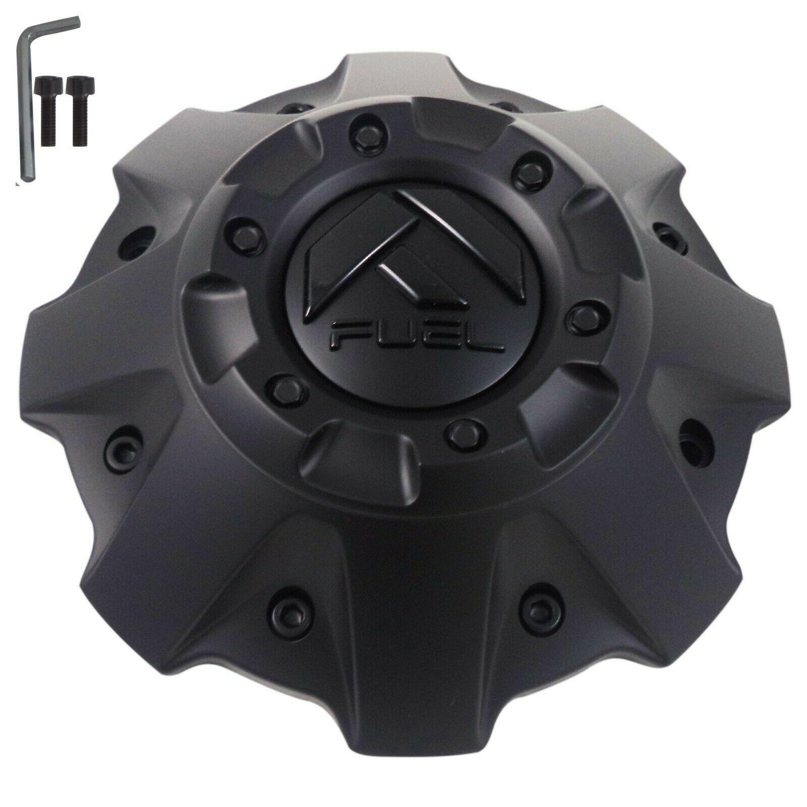Fuel Offroad Wheel Center Cap 1001-63MBGB Flat Black / Gloss Logo 5+6 Lug (1 CAP)