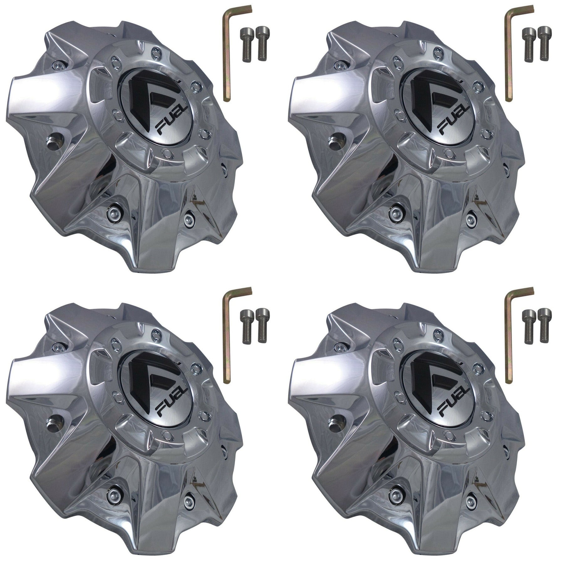 Fuel Offroad Wheels Chrome Custom Wheel Center Cap Caps # 1001-79 (4 CAPS)