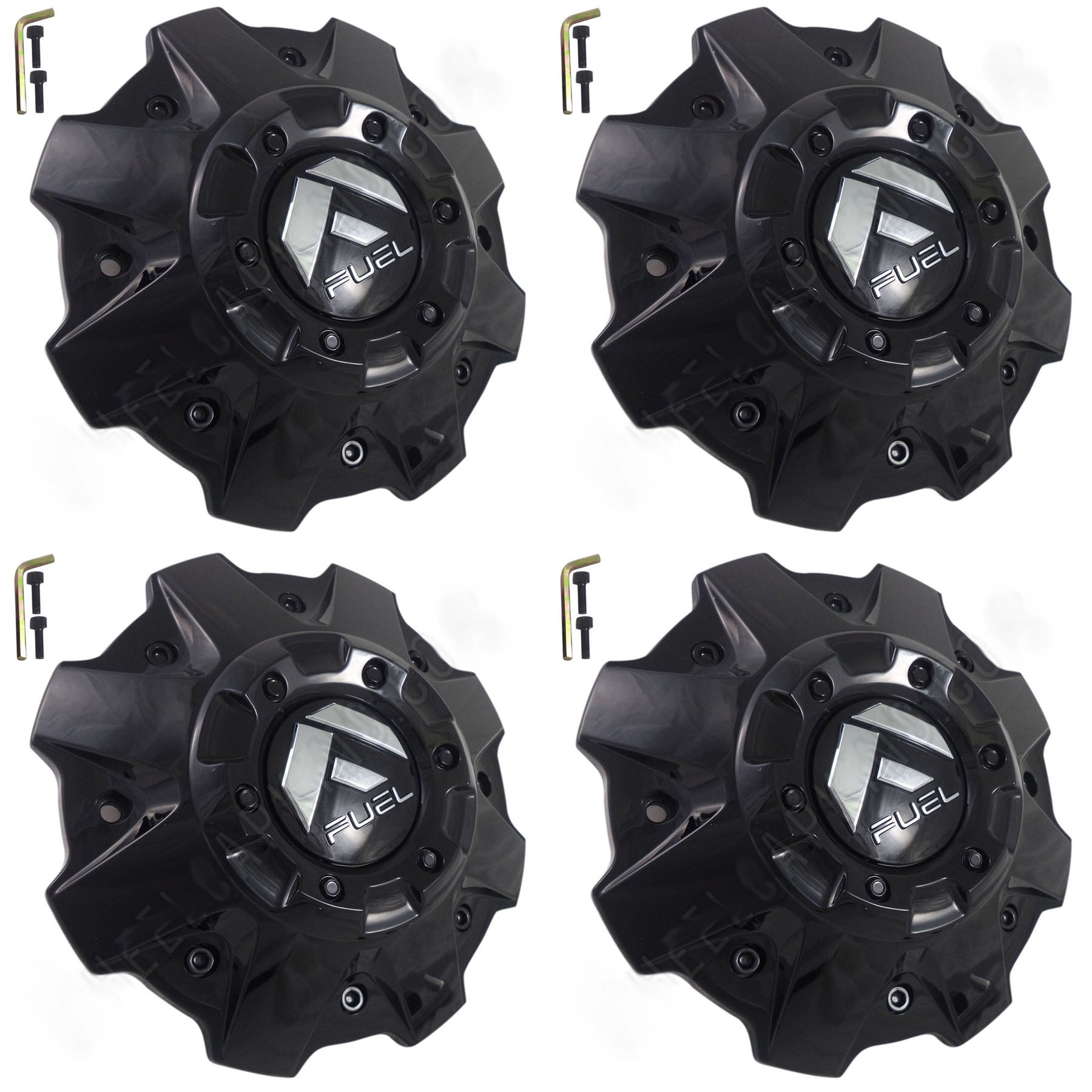 Fuel Offroad Wheels Gloss Black Custom Wheel Center Cap Caps # 1001-79GBR (4 CAP)