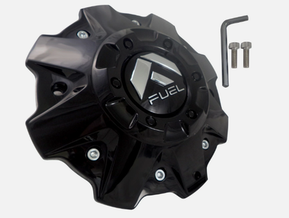 Fuel Wheels Gloss Black Custom Wheel Center Cap # 1001-79GB / M-447 (4Pcs)