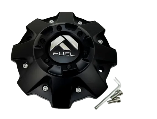 Fuel 1001-79B matte black bolt-on wheel center cap