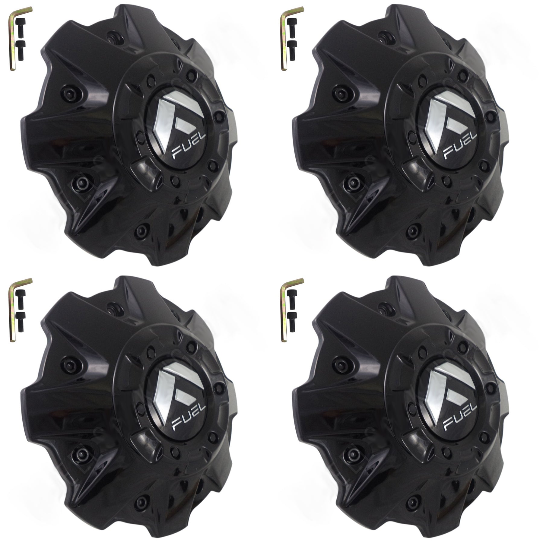 Fuel Offroad Wheels Gloss Black Custom Center Cap Caps # 1001-81GBR (4 CAP) NEW!
