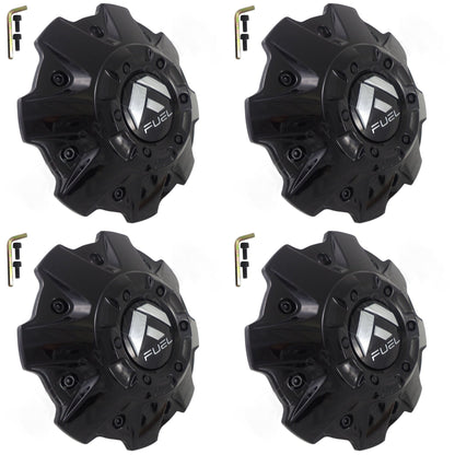 Fuel Offroad Wheels Gloss Black Custom Center Cap Caps # 1001-81GBR (4 CAP) NEW!