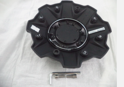 Fuel Wheels Gloss Black Center Cap # 1001-81GB (1 CAPS) NEW + BOLTS