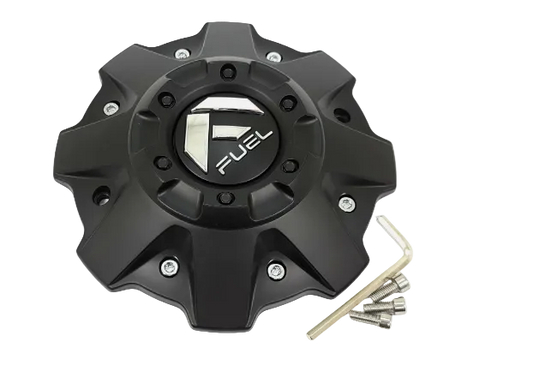 Fuel 1001-81MB matte black 8-inch bolt-on wheel center cap